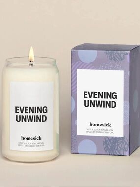 homesick Evening Unwind Scented Soy Candle - White